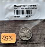 1942-D Mercury Silver Dime