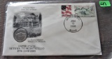 (2) US Monticello Nickels + First Day Covers