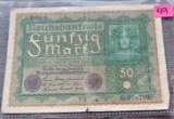1919 Germany 50 Mark Bank Note