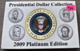 2009 Platinum Edition Presidential Dollar Collection