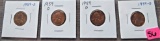 (4) 1959-D Lincoln Memorial Cents