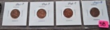 (4) 1961-P Lincoln Memorial Cents