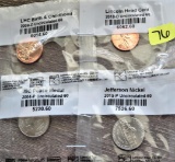 2009-D, 2010-D Lincoln Cents, 2004-R, 2015-P Buffalo Nickels