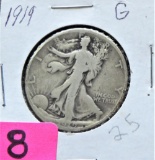 1919 Walking Liberty Half