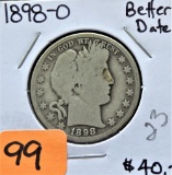 1898-O Barber Half