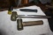 Two Heavy Brass And One Nos Hammers