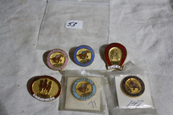 Columbus, NE Horse Racing Pins, Guest and Official