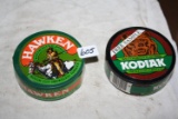 Hawken and Kodiak Tobacco Cans