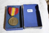 WW2 National Defense Medal, Brass Eagle