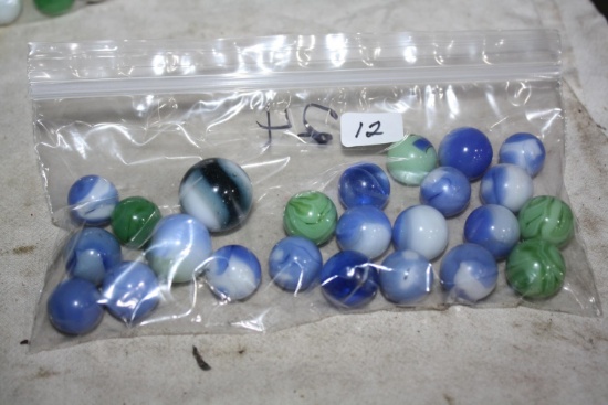 24 Antique Marbles