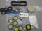 Misc John Deere Toy Parts (Lots of Tires, Some Screws, Misc6 Tire Rubbers,8 Lg Tire, 2 Med Tire, 2 S