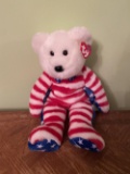 USA Bear Red and White Body Ty Buddy