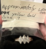14K YG 1.50 Carat Diamonds Size 7