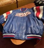 Leather NY Giants Leather Coat 2X??