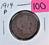 1914-P Barber Quarter