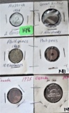 6 Foreign Coins