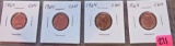 (4) 1964 Canadian Cents