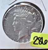 1922-D Peace Dollar