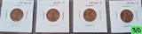 (4) 1974-S Lincoln Memorial Cents