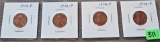 (4) 1974-P Lincoln Memorial Cents