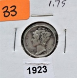 1923 Mercury Dime