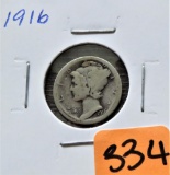 1916 Mercury Dime