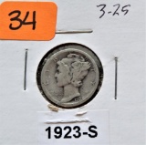 1923-S Mercury Dime