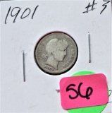 1901 Mercury Dime