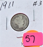 1911 Mercury Dime