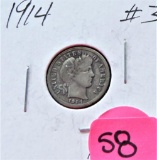 1914 Mercury Dime