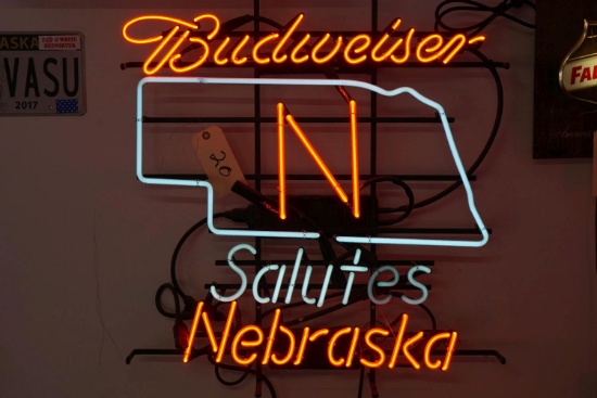 Budweiser Salutes Nebraska Neon
