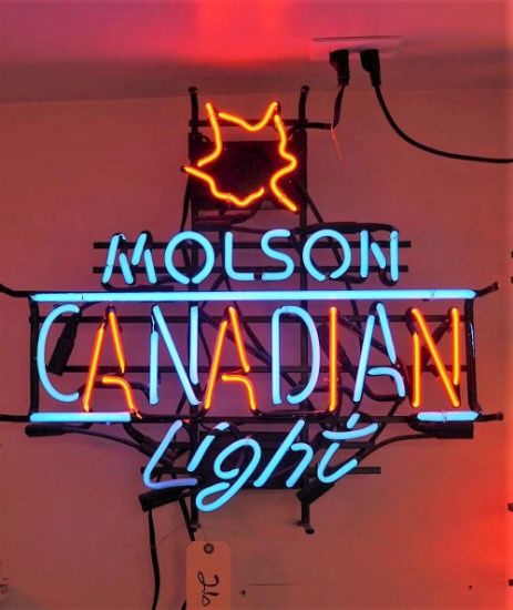 Molson Canadian Light Neon Sign