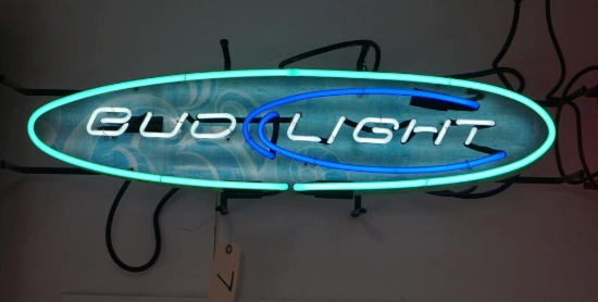 Bud Light Surf Board Neon Sign