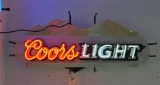Coors Light Gold Mountain Neon Sign