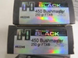 2 boxes of 20 rounds of Hornady 450 Bushmaster