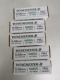 5 boxes of 20 rounds Winchester 5.56 mm M855