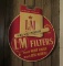 L&M advertising metal sign