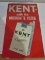 Kent advertising metal sign