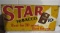 Star Tobacco advertising metal sign