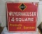 Weyerhaeuser advertising metal sign