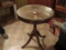 Wood end table W glass top