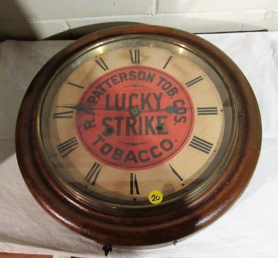 Lucky Strike advertising clock