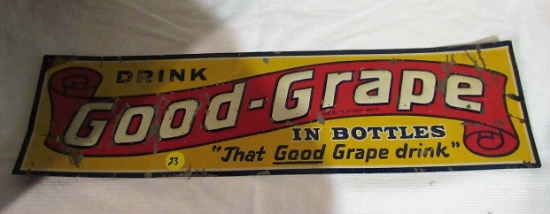 Good Grape advertising metal sign