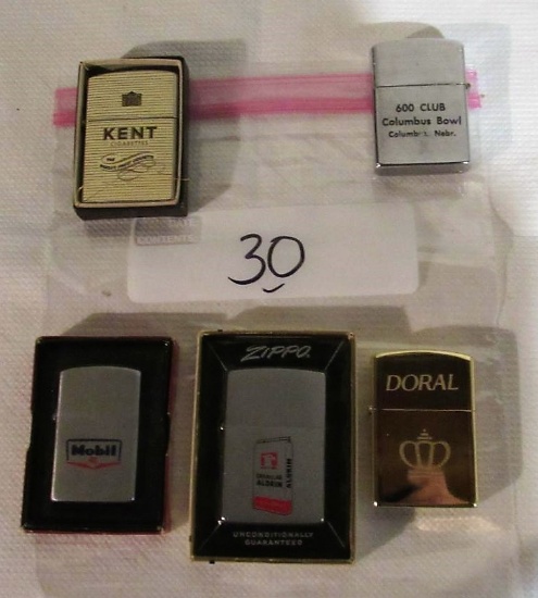 5 advertising lighters
