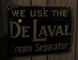 DeLaval advertising metal sign