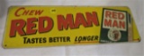 Red Man advertising metal sign