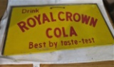 Royal Crown advertising metal sign