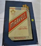 Marvels advertising metal sign