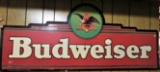 Budweiser advertising metal sign