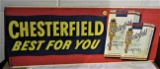 Chesterfield advertising metal sign